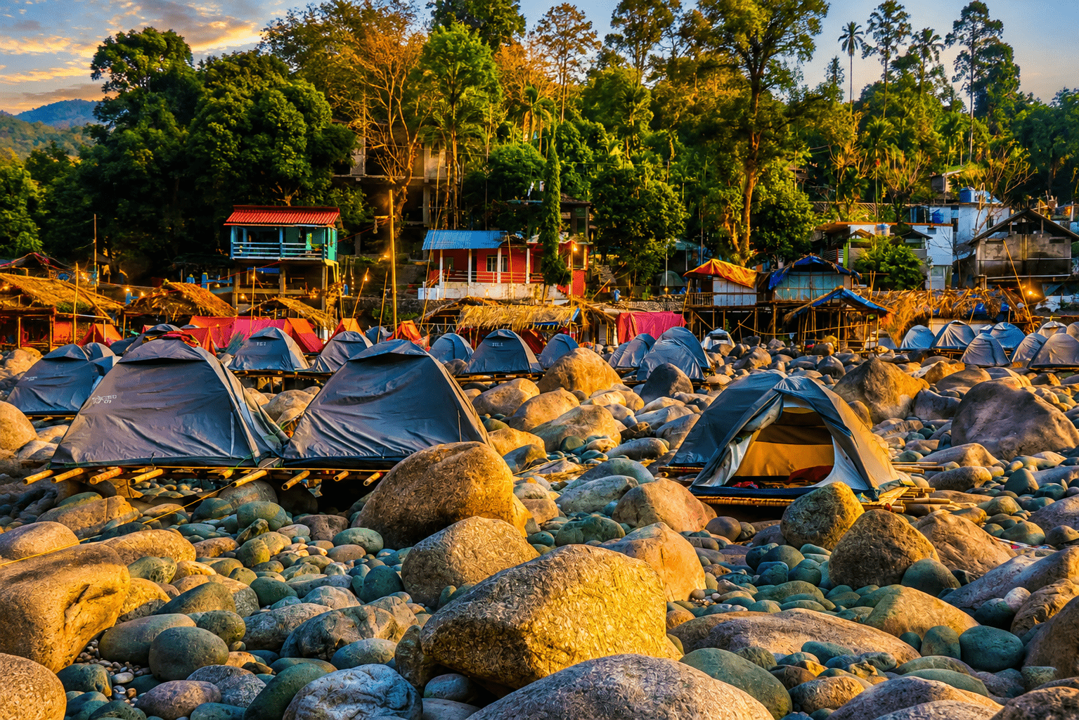 Shnongpdeng Riverbank Camp Dawki